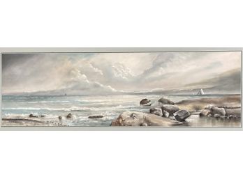 H.W. Dickerson Gouache On Paper Seascape