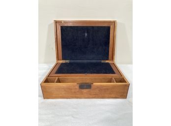 Antique Maple And Walnut Lap Writing Desk