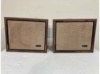 Pair Criterion 25A Teak Cabinet Speakers