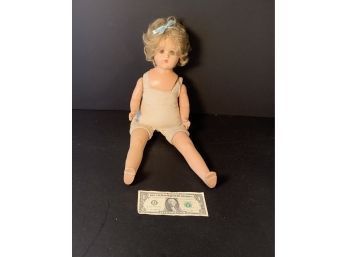 Antique Composition Doll With A Cloth Torso