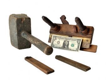 Antique Woodworking Tools Signed By Maker  C.H. Mayo