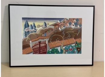 Original Cathy Osborn  Gouache Illustration Children's Book (read Bio. )listed American Artist