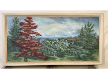 Original Oil On Canvas Painting By Barbra Dahlin  51 X 27 1/2