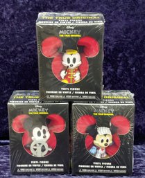 Funko Disney Mickey: The True Original Vinyl Figure Lot Of 3  Steamboat Willie, Band Concert Mickey & Train C