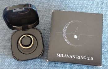 Milavan Ring 2.0 Smart Ring With Charging Case & Original Box Approx. Size 5-6