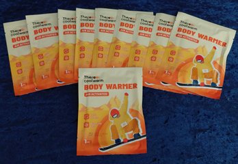Lot Of 10 TheraCoolWarm Air Activated Body Warmers  8 Hour Adhesive Heat Patches, New Sealed  Descript