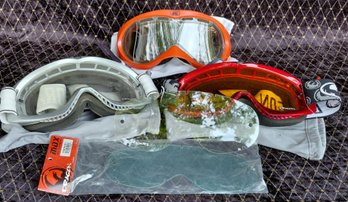 Dragon Snow Or Sand Goggles Collection With Bonus Replacement Lenses & Carry Sleeves