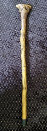 Vintage Rustic Natural Wood Walking Cane  Burl Root Handle  33'