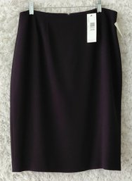 NWT Linda Allard Ellen Tracy Black Crepe Pencil Skirt – Neiman Marcus – Size 14 – Original $155 Tags