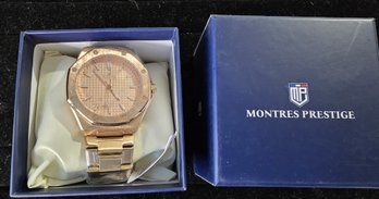 A-3 Montres Prestige Activa Rose Gold Toned Watch