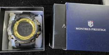 A-4 Montres Prestige Activa Black Watch