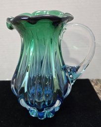 Multicolored Czech Pitcher