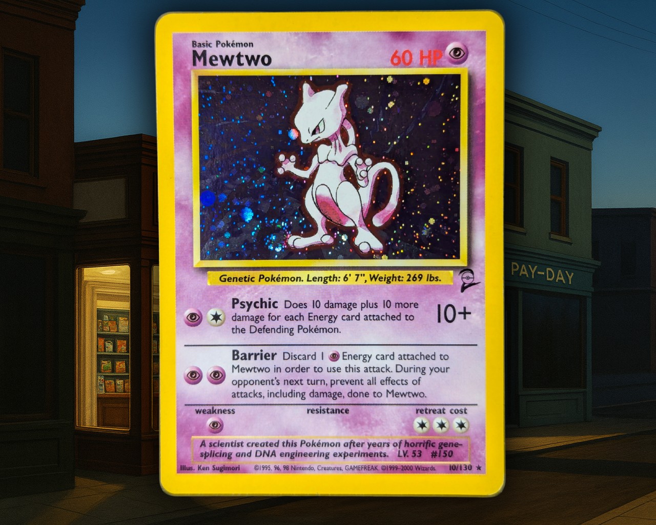 Mewtwo #10 Pokemon Base Set 2 #1300 | Auctionninja.com