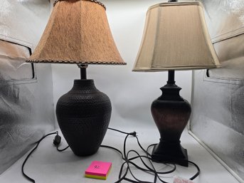 2 Rustic Table Lamps.