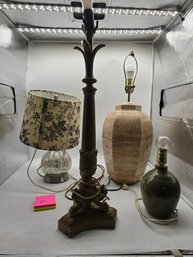 Bundle Of Four Vintage Table Lamps