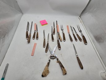 Vintage Stainless Steel Carving Cutlery Set