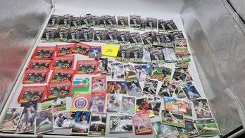 VINTAGE 1990s BASEBALL Packs & Loose CARDS LOT & STICKERS