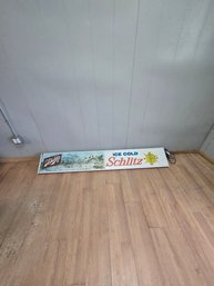 Ice Cold Schlitz Clock Sign