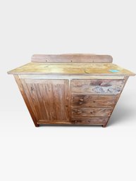 Rustic Wood Vanity Cabinet, 48' X 22' X 35'