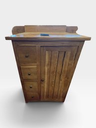 Rustic Wood Vanity, 4 Drawers And Plank Door, 24' X 22' X 36'