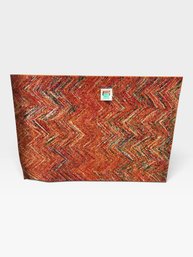 Rugs America Chevron Area Rug, Orange/red, Power-loomed Polypropylene, Made In Turkey, 90 × 63 In.