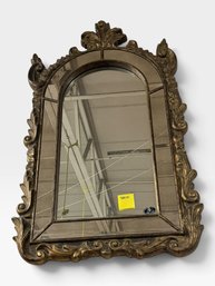 Ornate Gold Arched Wall Mirror, 58 X 35