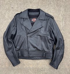 Vintage Harley Davidson Leather Riding Jacket Size XL