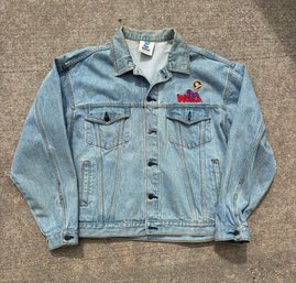 Vintage Sea World Jean Jacket Size XL