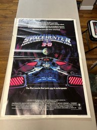 1983 Spacehunter Adventures In The Forbidden Zone 3-D Original Advance One Sheet Poster