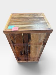 Reclaimed Wood Two-door Cabinet, 24' L × 22' W × 36' H