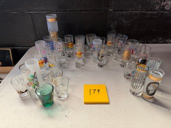Huge Vintage Shot Glass Lot