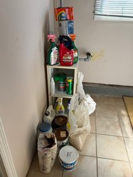 Household & Garden Supplies Lot: Ortho, Benjamin Moore Paint, OxiClean, Mr. Clean, Bounce, Grout & Sand