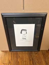 Charles M. Schulz Peanuts Original Drawing Framed Animazing Gallery Signed