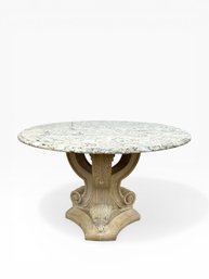 Granite Top Pedestal Table