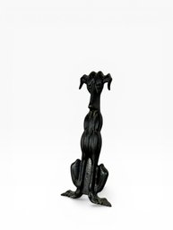 Art Deco Cast Iron Figural Andiron