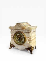 Late 19th C. Onyx Mantle Clock