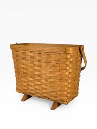 Longaberger Footed Magazine Basket