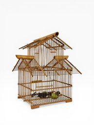 Vintage Bamboo Birdcage