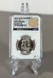 1962 Franklin Silver Half Dollar - NGC Brilliant Uncirculated