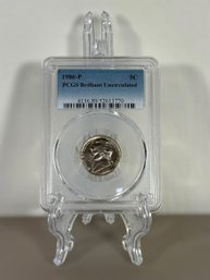 1986-P Jefferson Nickel - PCGS Brilliant Uncirculated