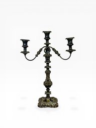 19th C. Silver-Plated Candelabra