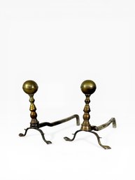 Early New England 19th C. Andirons