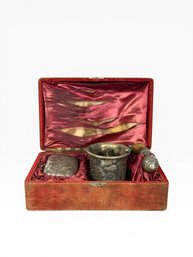 1887 New Haven Yacht Club Engraved Shaving Set