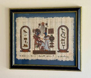 Egyptian Style Painting On Papyrus