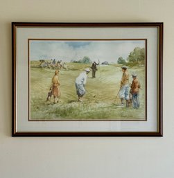 Douglas E. West 'The Long Chip' Watercolor Print