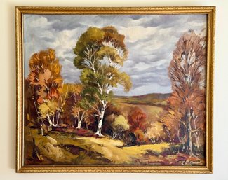 Landscape Oil Painting On Canvas - Signed Sutton