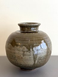Glazed Stoneware Pottery Vase