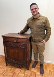 19th C. French Oak Cabinet