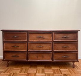Solid Walnut 9-Drawer Chest