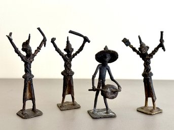 Grouping Of Bronze African Sculptures